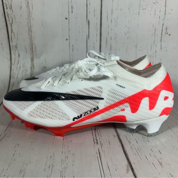 Nike Zoom Mercurial Vapor 15 Elite FG Soccer Cleats White Mens 6 DJ4978-600 - Picture 3 of 11